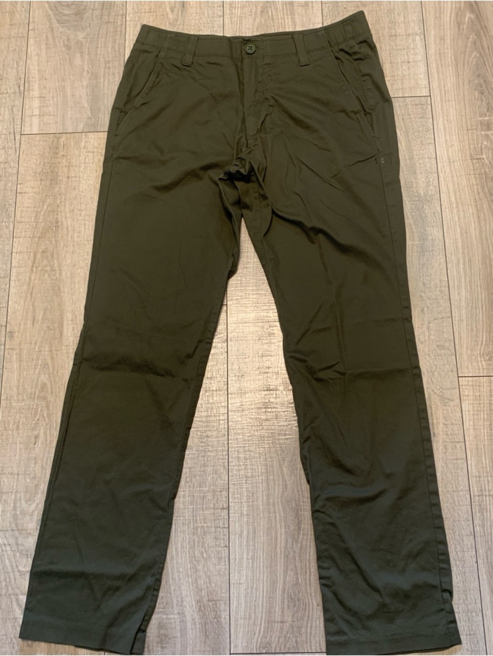 Under Armour Men's Olive Green Straight-Leg Pants